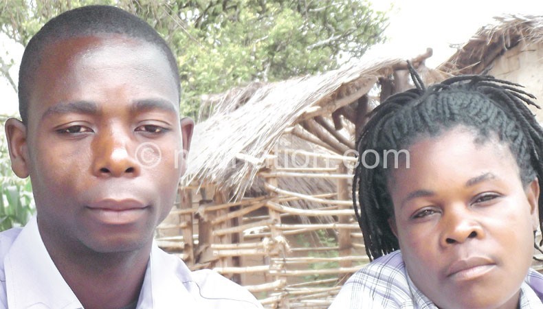 Bester and his wife: He is now a role model in his village