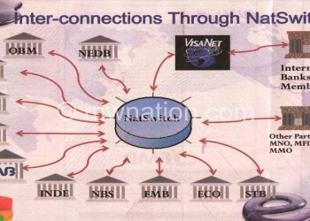 Diagram showing interconnection between banks through Nat Switch