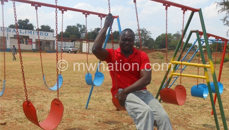Msanyama showcases his recreation see-saw
