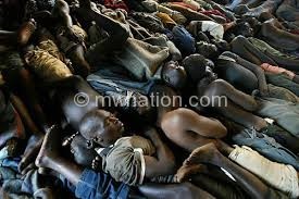 Prisoners captured sleeping in the infamous ‘Shamba’ style