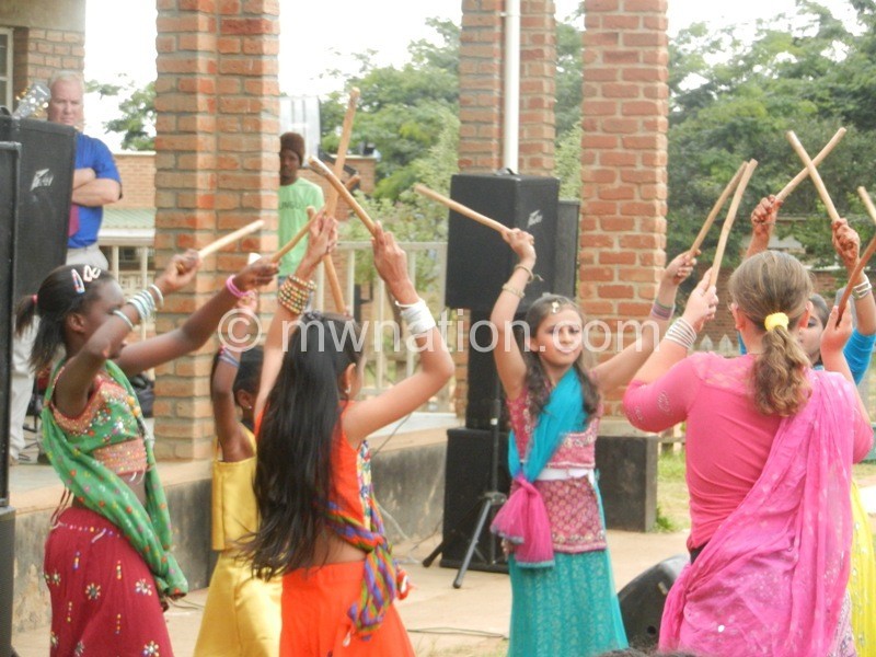some of the pupils shocase an indian dance routine --pic Social Media