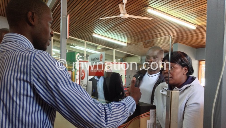 Customers enquiring about STBs at Mzuzu Post Office last year