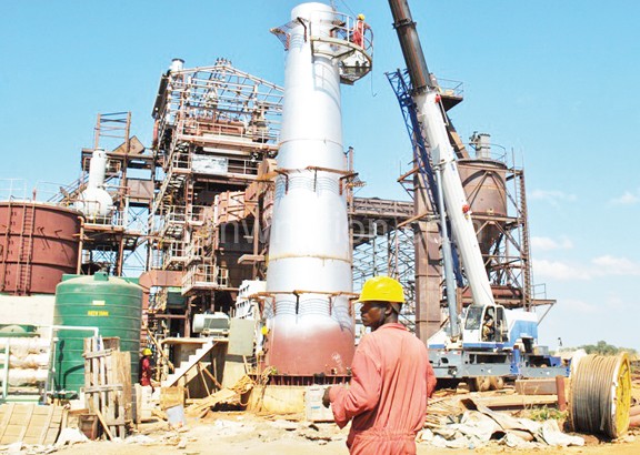 Under construction: The Chikwawa Green Belt 
Initiative sugar mill