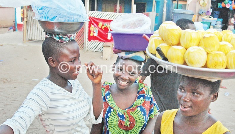 Girls selling foodstuffs are commonplace in our streets