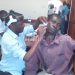 A patient being treated for an ear infection