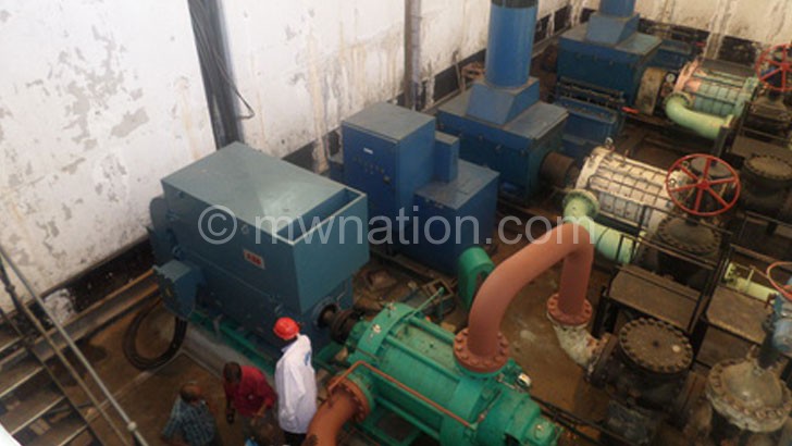 Pumps that supply Blantyre residents with water at Walker’s Ferry