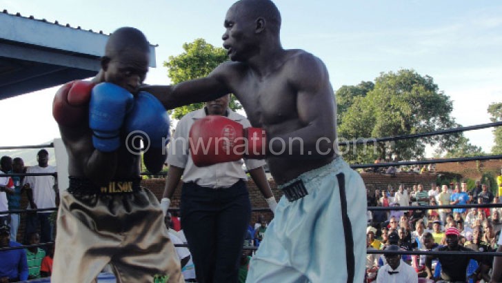 Out for revenge: Masamba (L) defeated Malani (R) in this fight