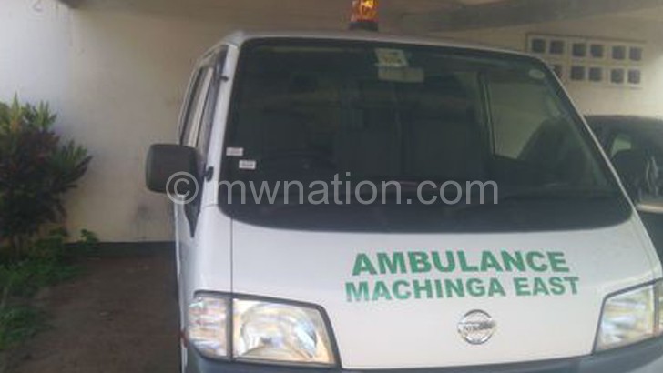 The ambulance that the MP donated