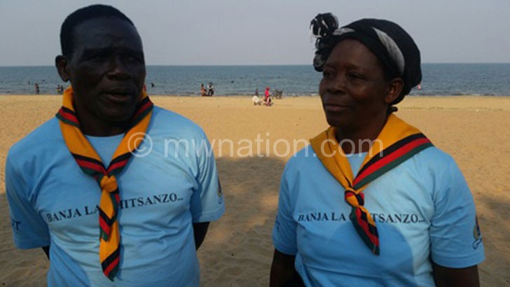 Said they benefitted: Zina (R) and her husband Binalison