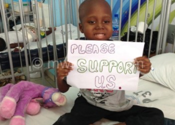 A child in the cancer ward appeals for help