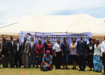 Magga officials and community  members in a group photo