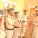 Kachama interacts with some 
of the police officers