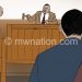 An artist’s impression of court proceedings