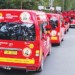 A fleet of UTM vehicles: The movement says it is funded by well-wishers