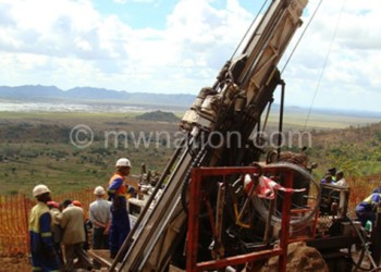 Flashback: Exploration works at Songwe Hills in Phalombe