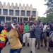 Opposition Malawi Congress Party (MCP) supporters ‘celebrating’ alleged
victory yesterday at the party’s headquarters in Lilongwe.