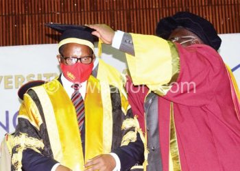 President Chakwera being installed as Chancellor