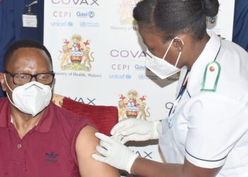President Lazarus Chakwera took his jab publicly to demystify Covid-19 vaccines