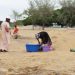 Communities are still mining sand on the beaches of Senga Bay