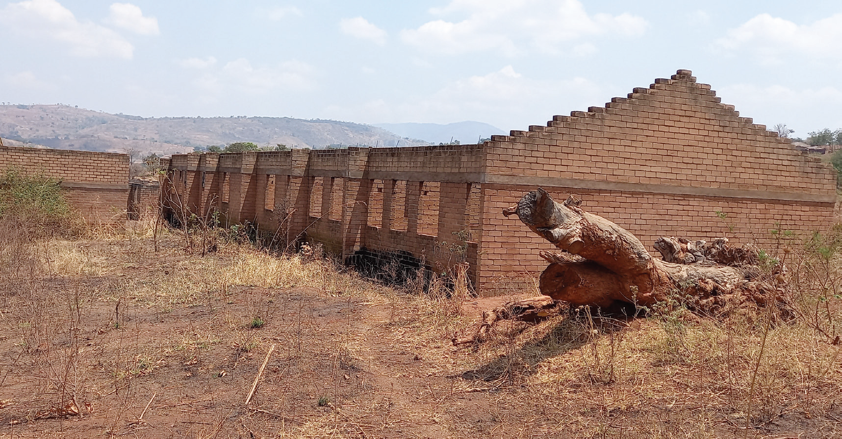 The health centre project that was abandoned at Lombwa Village in Ntchisi