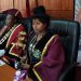Newly-elected Lilongwe City Mayor Banda(R) and his deputy Esther Sagawa