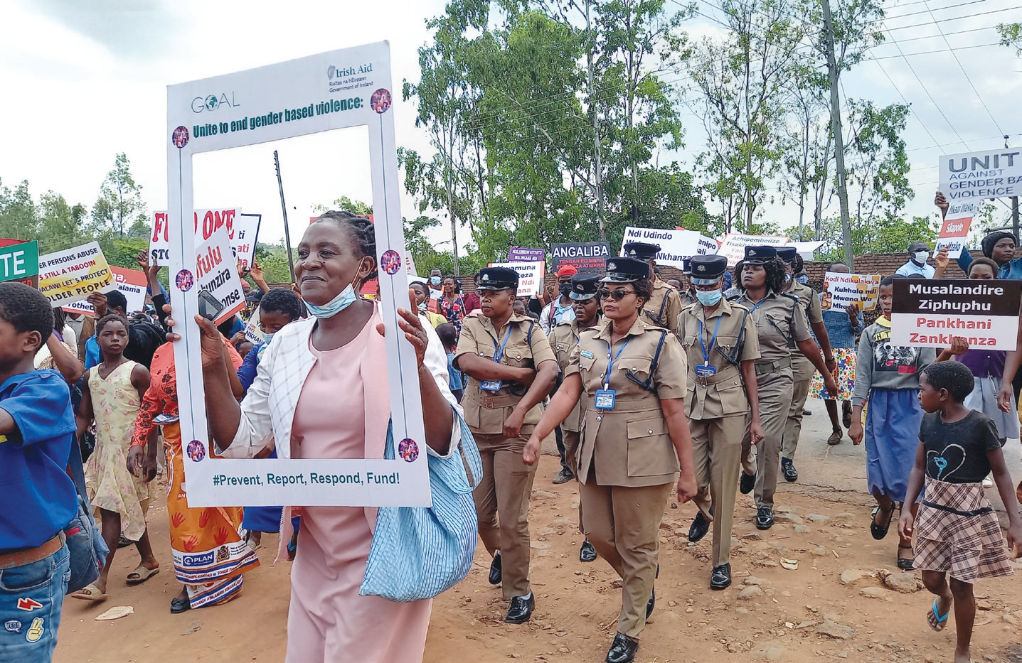 Some Blantyre residents and stakeholders march against GBV