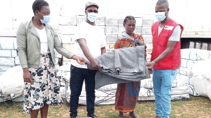 Rainstorm survivors in Mchinji get relief items