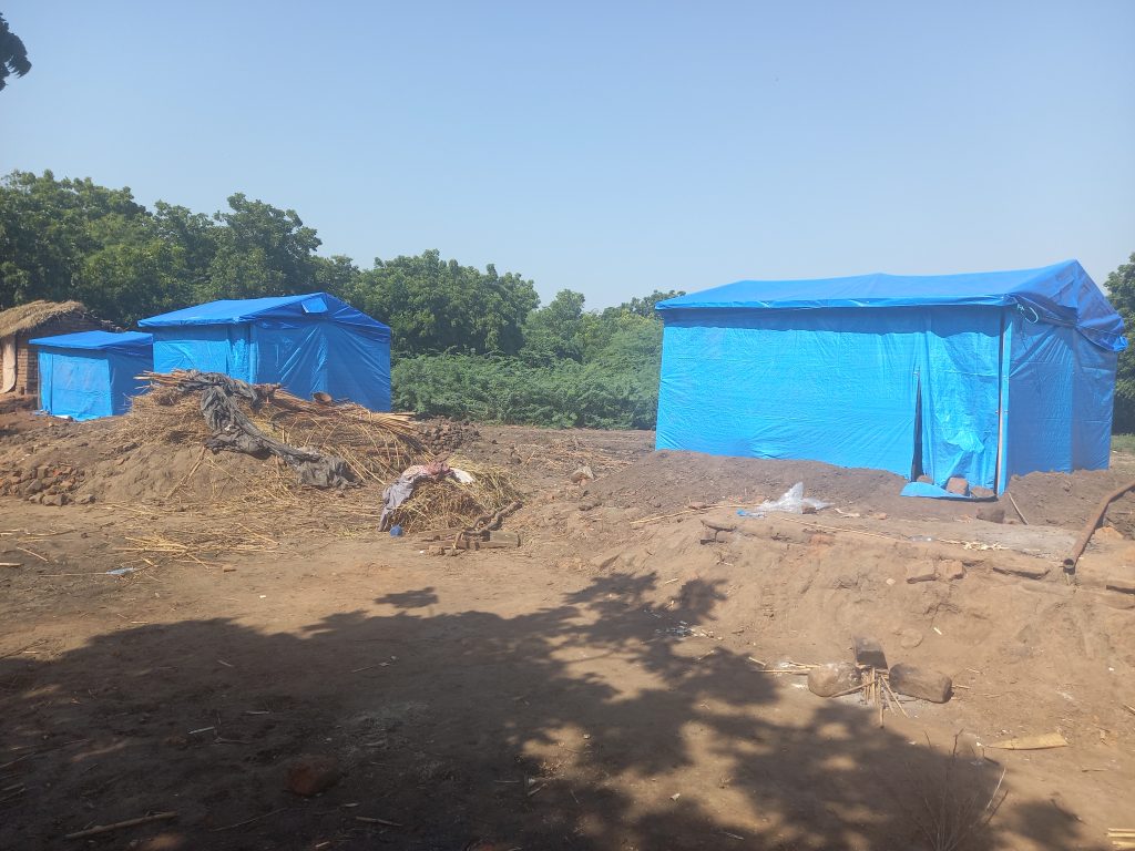 Habitat aids construction of shelters in Chikwawa